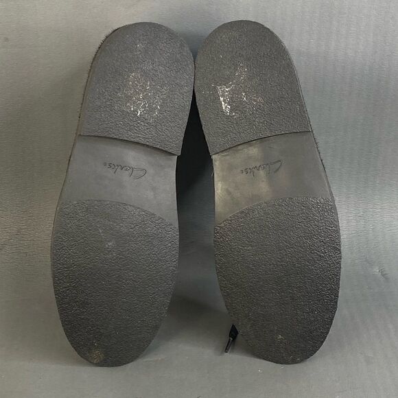 Clarks Womens Desert Genuine Calf Hair black Chukka boot shoes size 10 - Picture 8 of 9